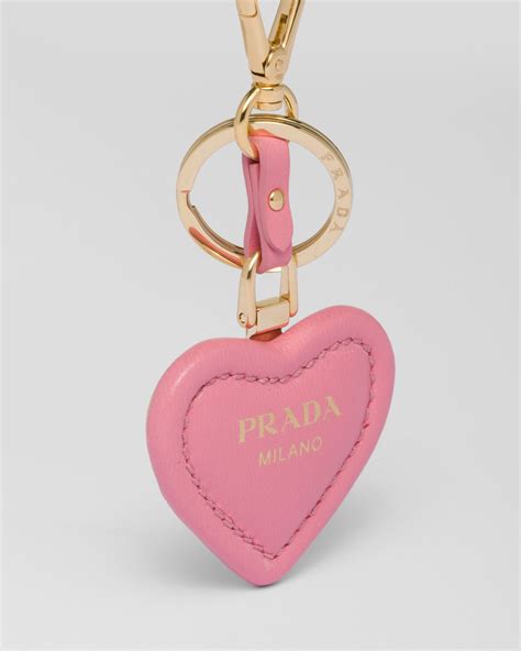 prada zipped pouch key ring|Geranium Pink Nappa Leather Key Ring .